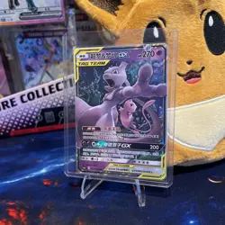 Mewtwo & Mew GX #034/150 RR | Full Art Holo Chinese Pokemon Card Tag Team NM! - Image 1