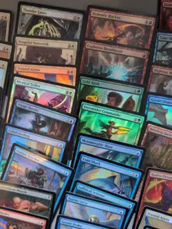 MTG 134 Outlaws Of Thunder Junction Cards Foils Only Part Set Inc Boom Box. - Image 4