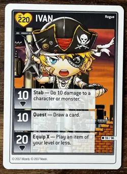 Maplestory TCGi - Ivan - Character 59/96 - 2007 WOTC Wizards - Trading Card - Image 1