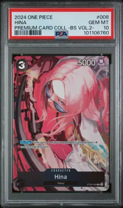 One Piece TCG Premium Card Collection Best Selection Vol 2 Hina PSA 10 English - Image 1
