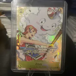One Piece TCG Zeus Alt Art R Card OP11-106 a Fist of Divine Speed - Image 1