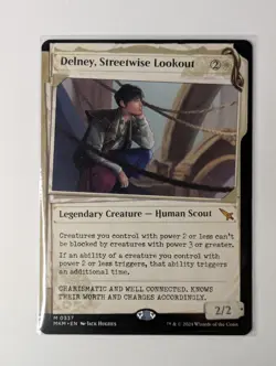 Delney, Streetwise Lookout Showcase MTG Magic the Gathering NM - Image 1