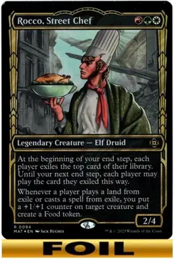1x - Rocco, Street Chef - FOIL SHOWCASE #94 - March-Machines: Aftermath MTG - Image 1