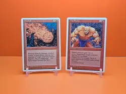 1995 MAGIC THE GATHERING THE BRUTE & FIREBALL 4TH EDITION ALTERNATE HEAVY PLAYED - Image 1