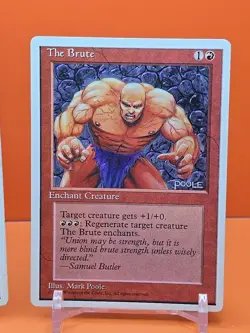 1995 MAGIC THE GATHERING THE BRUTE & FIREBALL 4TH EDITION ALTERNATE HEAVY PLAYED - Image 3