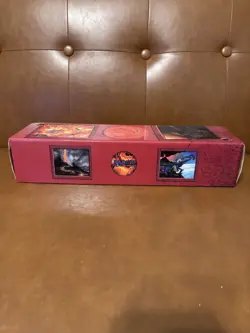 Magic The Gathering Cardboard Storage Box - Red Mana Symbol (1996) MTG Vintage - Image 1