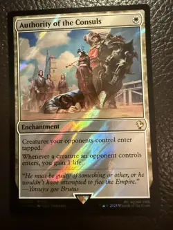 Mtg FIC Final Fantasy - Authority of the Consuls -NM SURGE FOIL - Image 1