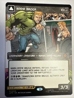 Magic MTG - Eddie Brock / Venom (0224) - (Borderless) Marvel's Spider-Man - Image 1