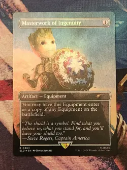 MTG Secret Lair Marvel - Captain America - Masterwork Of Ingenuity FOIL NM - Image 1