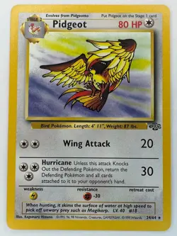 Pidgeot - 24/64 - Pokemon Jungle Unlimited Vintage Rare Card WOTC LP - Image 1