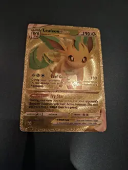 Pokemon TCG Leafeon VSTAR 014/159 - Crown Zenith - Full Art Gold Foil - Light P. - Image 3