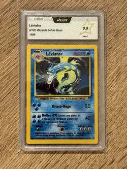 Carte Pokemon Edition 2 PCA 9.5 Wizards Set de Base Leviator 6/102 HOLO POP 6 - Image 1