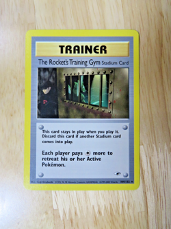 Pokemon TCG - The Rocket's Training Gym 104/132 Gym Heroes Rare LP - Image 1