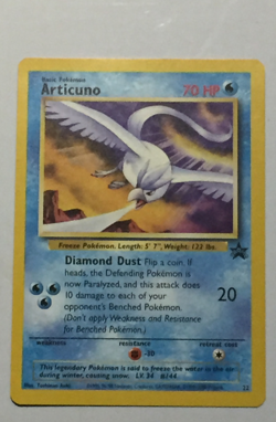 POKEMON - ARTICUNO #22 - BLACK STAR PROMO SET - RARE - (LP ) LIGHTLY PLAYED - Image 2