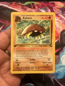 Carte pokemon wizard fossile edition 1 ed1 francais vf fr Kabuto 50/62 - Image 2