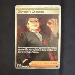 Giovanni's Charisma SR 197/165 Ultra Rare Pokemon Scarlet & Violet 151 - Image 1