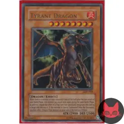 Yugioh Tyrant Dragon LOD-034 Ultra Rare 1st Edition HP - Image 1