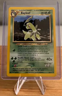 Bayleef #153 Non-Holo Pokemon Card NM 29/111 Uncommon Neo Genesis Set 2000 - Image 1