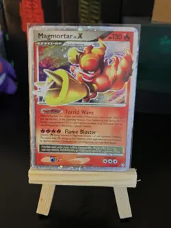 Magmortar LV.X Holo Card 123/123 Mysterious Treasures Series MP - Image 1