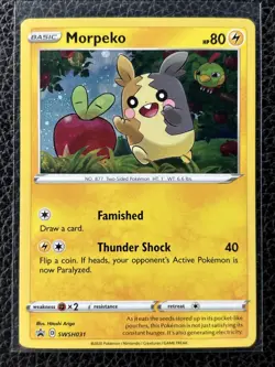 Morpeko SWSH031 Cosmos Holo Sword & Shield Promo Card Pokemon - Image 1