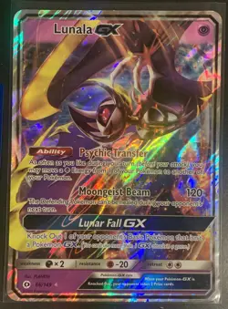 Lunala GX SM103 JUMBO Pokemon Card Holo Black Star Promo NM 2018 - Image 1