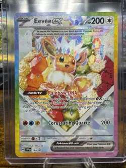 Pokemon TCG Eevee EX 174 Prismatic Evolutions Black Star Promo Card - Image 1
