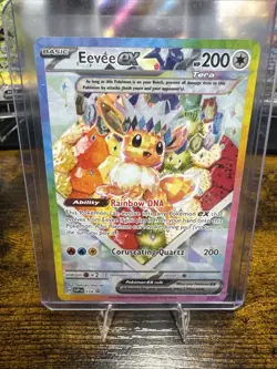 Pokemon TCG Eevee EX 174 Prismatic Evolutions Black Star Promo Card - Image 2