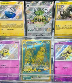 Pokemon TCG Paldean Fates 6 Card Lot - Abra #148 - Shinys, Full Arts Mint - Image 1