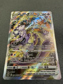 Mewtwo VSTAR GG44/GG70 Crown Zenith Galarian Gallery HOLO LP Pokemon Card - Image 1