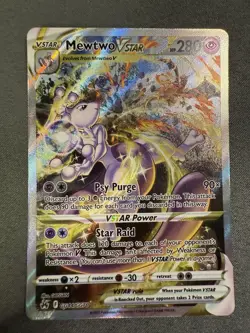 Mewtwo VSTAR GG44/GG70 Crown Zenith Galarian Gallery HOLO LP Pokemon Card - Image 2