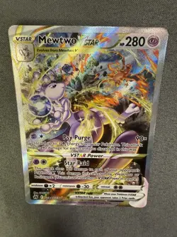 Mewtwo VSTAR GG44/GG70 Crown Zenith Galarian Gallery HOLO LP Pokemon Card - Image 5