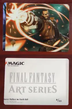 Gold Stamp Art Series BARRET WALLACE mtg MISCUT Error Final Fantasy - Image 1