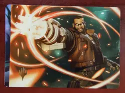 Gold Stamp Art Series BARRET WALLACE mtg MISCUT Error Final Fantasy - Image 2