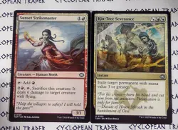 Sunset Strikemaster + Kin-Tree Severance PAIRED INK ERROR Tarkir Dragonstorm - Image 1