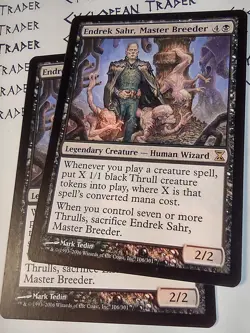 ENDREK SAHR, MASTER BREEDER mtg INK Saturation Error Misprint Time Spiral Rare - Image 2