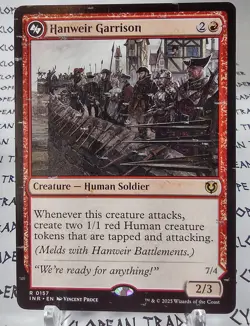 HANWEIR GARRISON mtg INK Error DAMAGED Innistrad Remastered Rare - Image 1