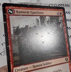 HANWEIR GARRISON mtg INK Error DAMAGED Innistrad Remastered Rare - Image 2