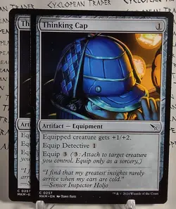 THINKING CAP x4 mtg Ink Color ERROR Misprint Murders at Karlov Manor 4 Common - Image 2