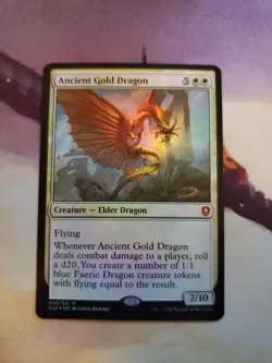 Ancient Gold Dragon Commander Legends: Battle for Baldur's Gate Foil - Image 1