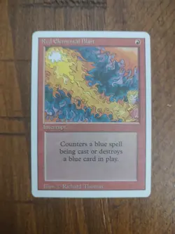 Magic the Gathering Red Elemental Blast Revised Edition Near Mint Condition - Image 1