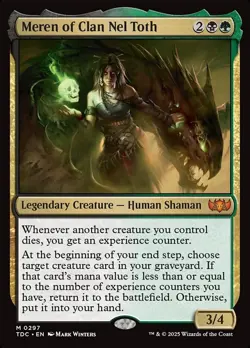 1x - Meren of Clan Nel Toth - #297 - CMR: Tarkir: Dragonstorm - NM MTG - Image 1