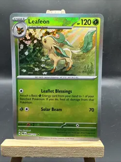 Leafeon 005/131 Prismatic Evolutions Pokeball Reverse Holo Pokemon TCG 🍀 - Image 1