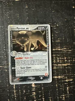 Team Rocket's Persian ex #116/115 Unseen Forces Holo Pokemon LP/MP See Pics! - Image 1