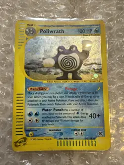 Pokemon TCG E-Series Expedition Poliwrath Holo Rare 24/165 - Image 3