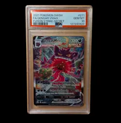 PSA 10 GENGAR VMAX - SECRET - POKEMON SWORD & SHIELD FUSION STRIKE #271 FA 2021 - Image 1