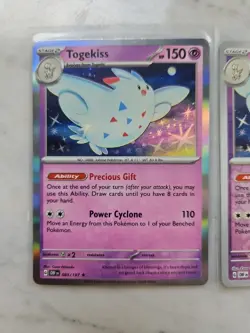 Pokemon TCG Lot Of 2: Togekiss #085/197 Holo & Reverse Holo - Obsidian Flames - Image 2