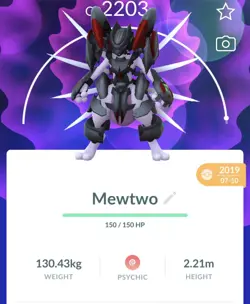 Pokemon Go PTC Acc, Guaranteed Lucky Armor Mewtwo - Image 1