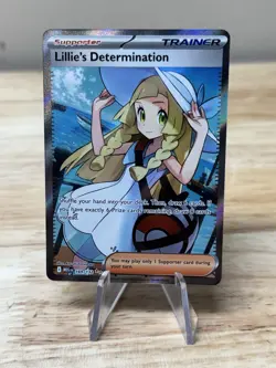 Lillie's Determination 169/132 - Full Art Trainer Mega Evolution- Pokemon TCG NM - Image 1