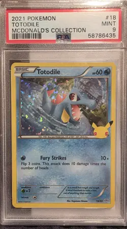 2021 POKEMON #18 TOTODILE MCDONALD'S COLLECTION - Image 1