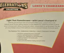Pokemon 25th Anniversary Celebrations Lance's Charizard V Collection Box Sealed. 820650809392 - Image 5